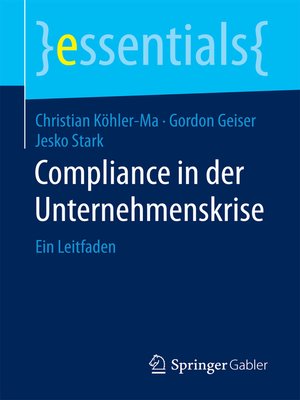 cover image of Compliance in der Unternehmenskrise